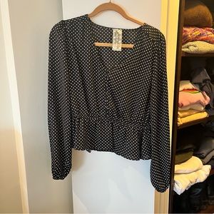 Free people long sleeve top size medium